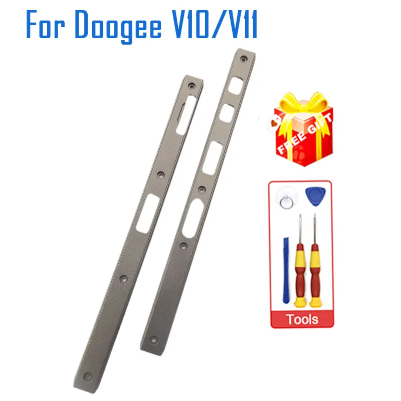 New Original DOOGEE V10 V11 Housing A Front shell Middle Side Plastic Left Right Decorative Parts Frame Middle For Doogee V11