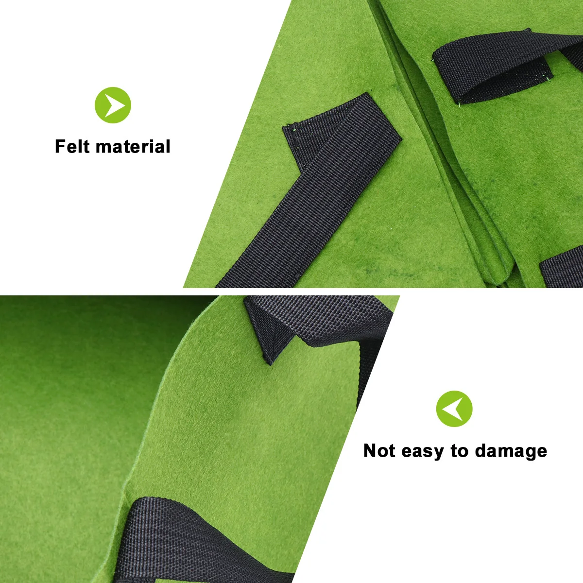 

2 PCS Grow Bag Thin Planting for Home Pouch Household Lightweight Bags Gardening Felt Succulent