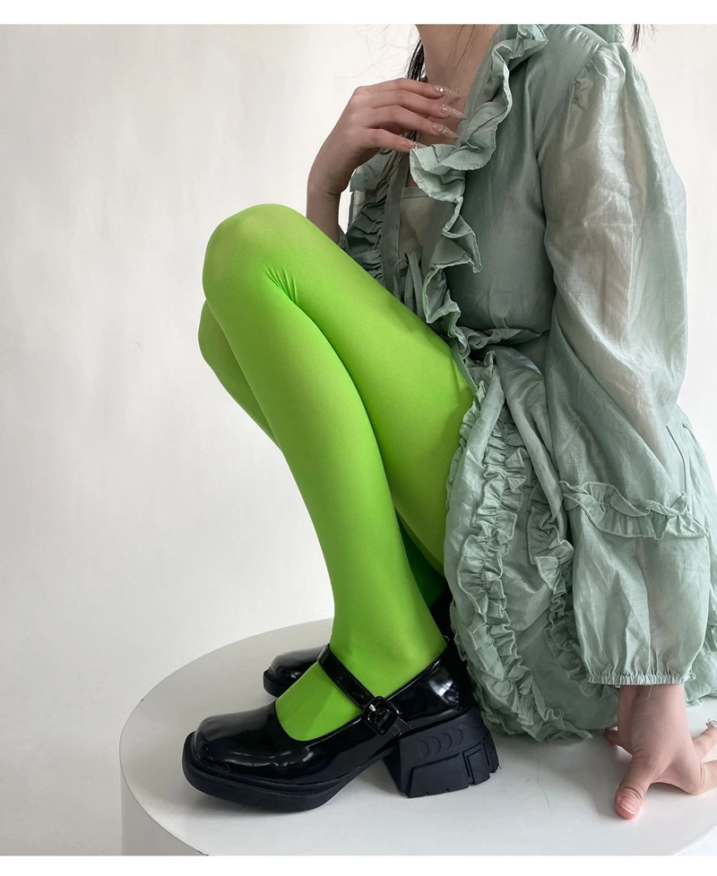 Frühling Herbst Damen Einfarbige Strumpfhose Feminine Samt-Slim-Fit Weiche Strumpfhose Mädchen Leggings Superelastische Strümpfe Sexy Mujer Unterwäsche – Detail 29