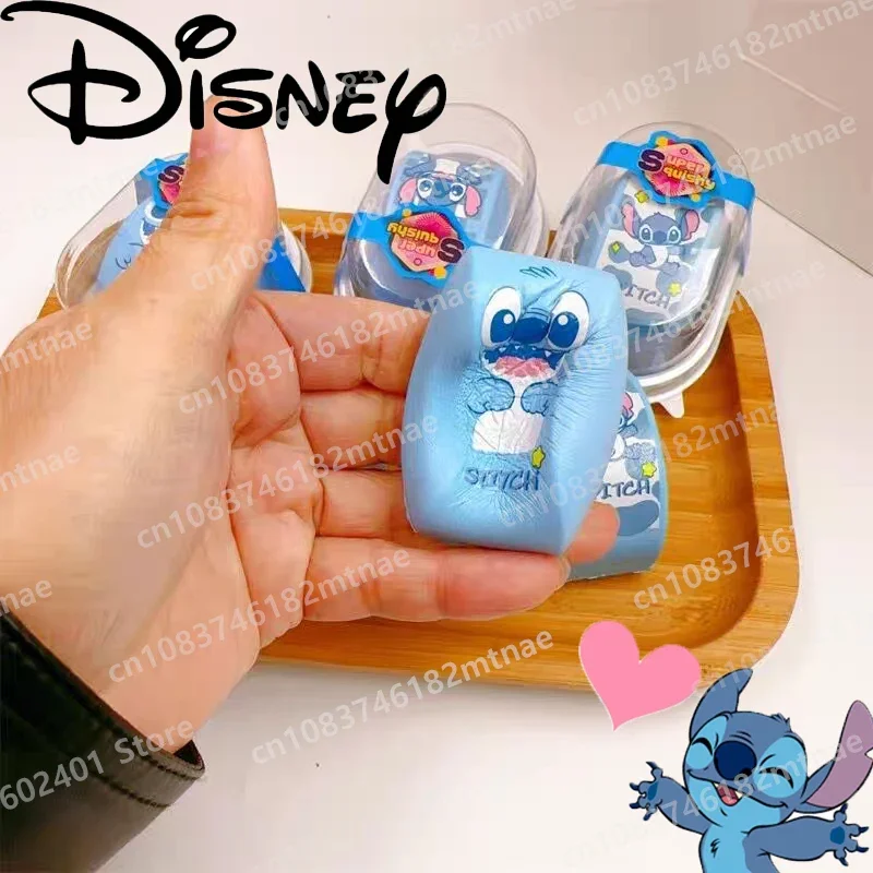 

Disney Steamed Bread Stitch Model Doll Decompression Toys Kawaii Anime Slow Rebound Stress Relief Pendant for Children's Gifts