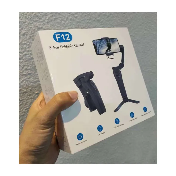 

Professional Handheld Gimbal Stabilizer Smart Shooting Selfie Stick F12 With Tripod Gimbal Stabilizer Auto Face Tracking