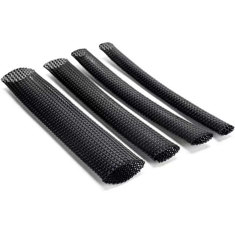 Nylon wire sleeve management braided case for spiral cable wrap  braided network snakeskin tube shrink tubing flame retardant