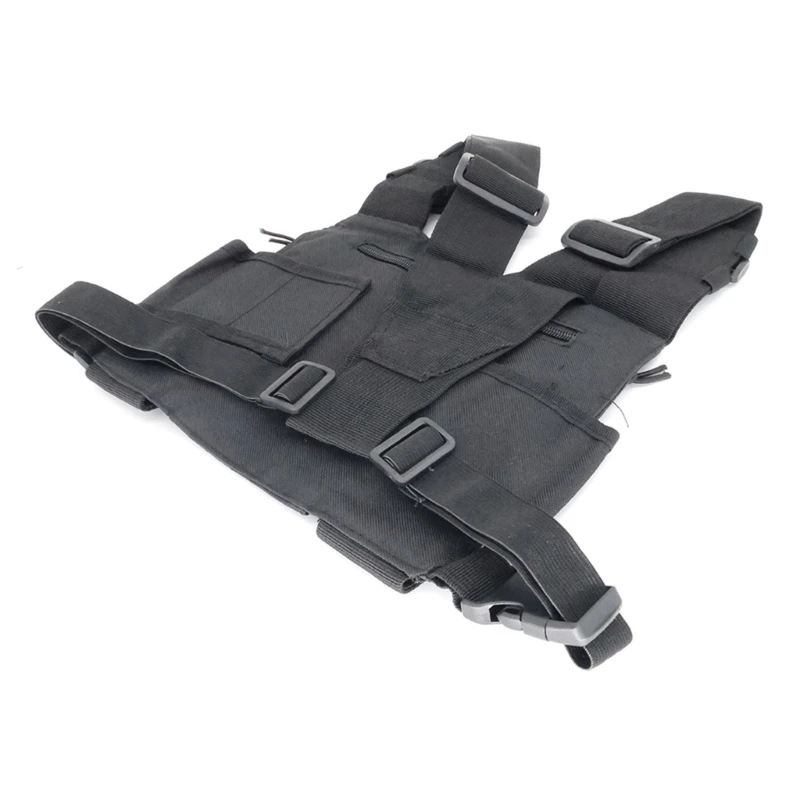 20cb rádio sem fio peito saco colete pacote bolsa com suporte telefone embutido conveniente à prova dwaterproof água adequado