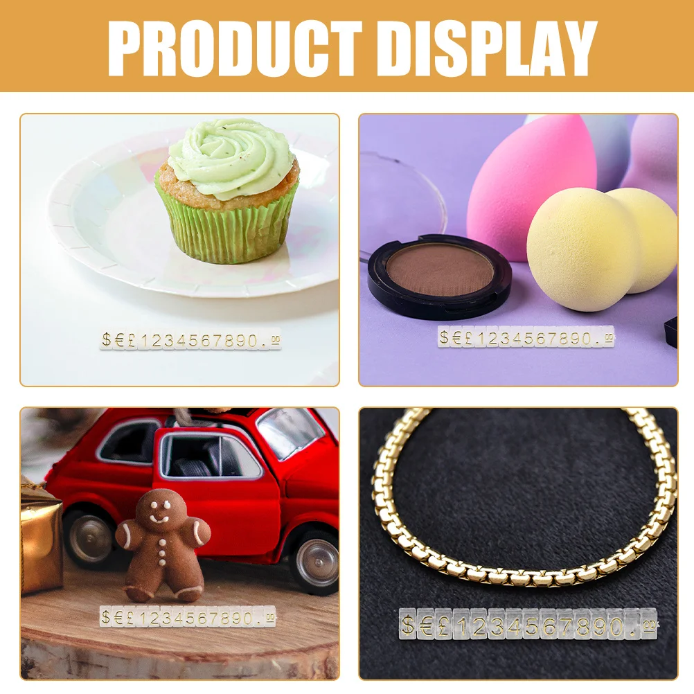 

10 Strings Price Cube Adjustable Assembly Display Stand for Retail Counter Pricing Tags Jewelry Clothes Ornaments