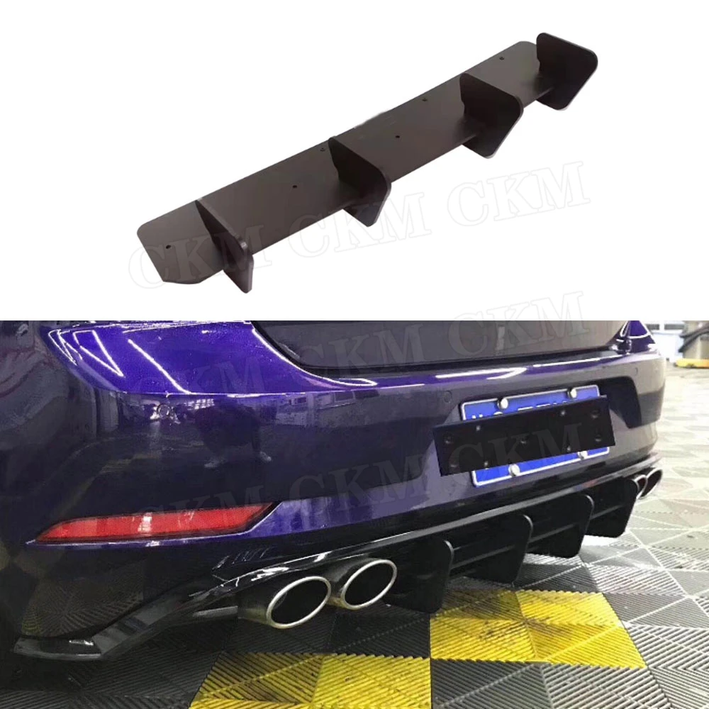 

Rear Lip diffuser Trim Cover For Volkswagen VW Golf VII MK7 7.5 MK75 R Fins Shark Style ABS Bumper Protector Car Styling