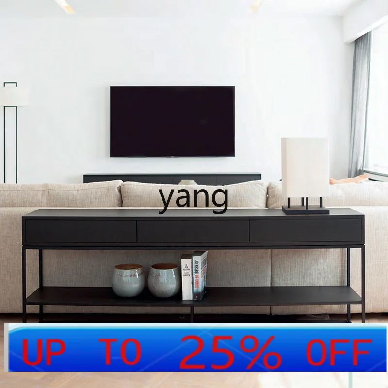 

CX Minimalist Back Table Black Modern Simple Living Room Home Italian Light Luxury Sofa Side Table