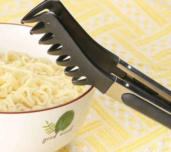 3Pcs Silicone Food Tongs with Hyaluronic Acid Non Stick Cookware BBQ Camping Tongs for Grilling Salad Steak Pasta