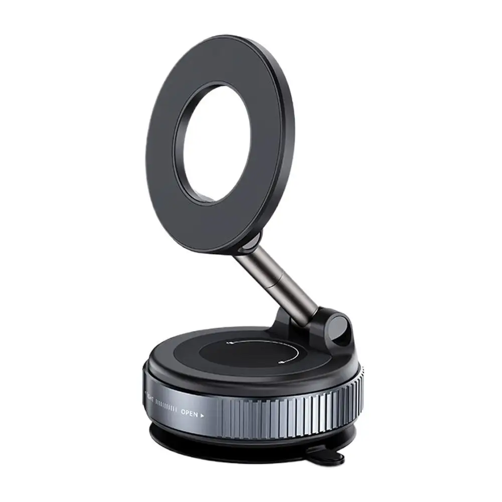 Magnetic Car Phone Mount 360 Degree Rotation Vacuum Suction Base for Car Windshield
