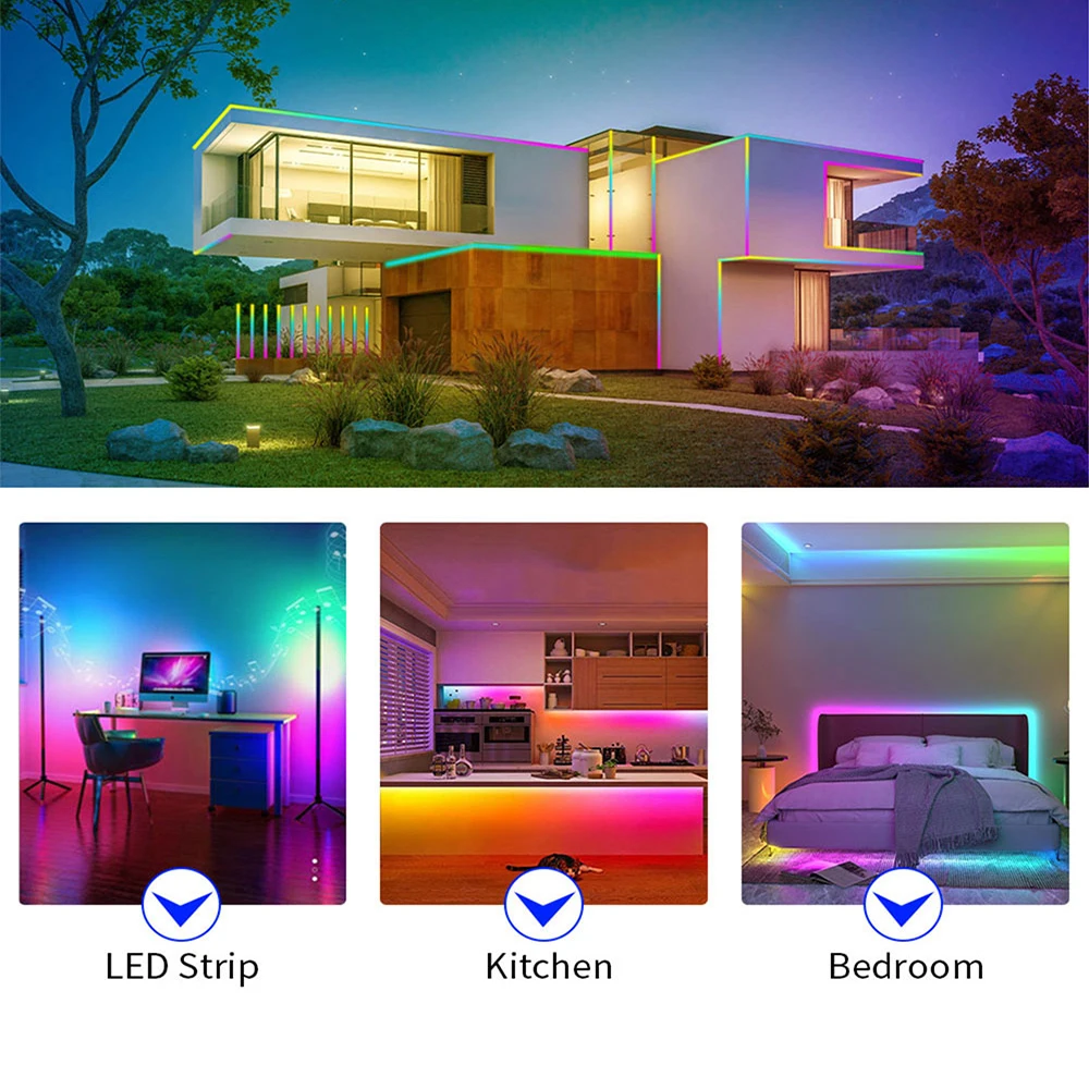 شريط COB RGBIC LED WS2812B: 720 بكسل RGB قابل للعنونة بالألوان الكاملة 10 مم 12-24 فولت عالي الكثافة، أضواء FOB WS2811 COB LED مرنة