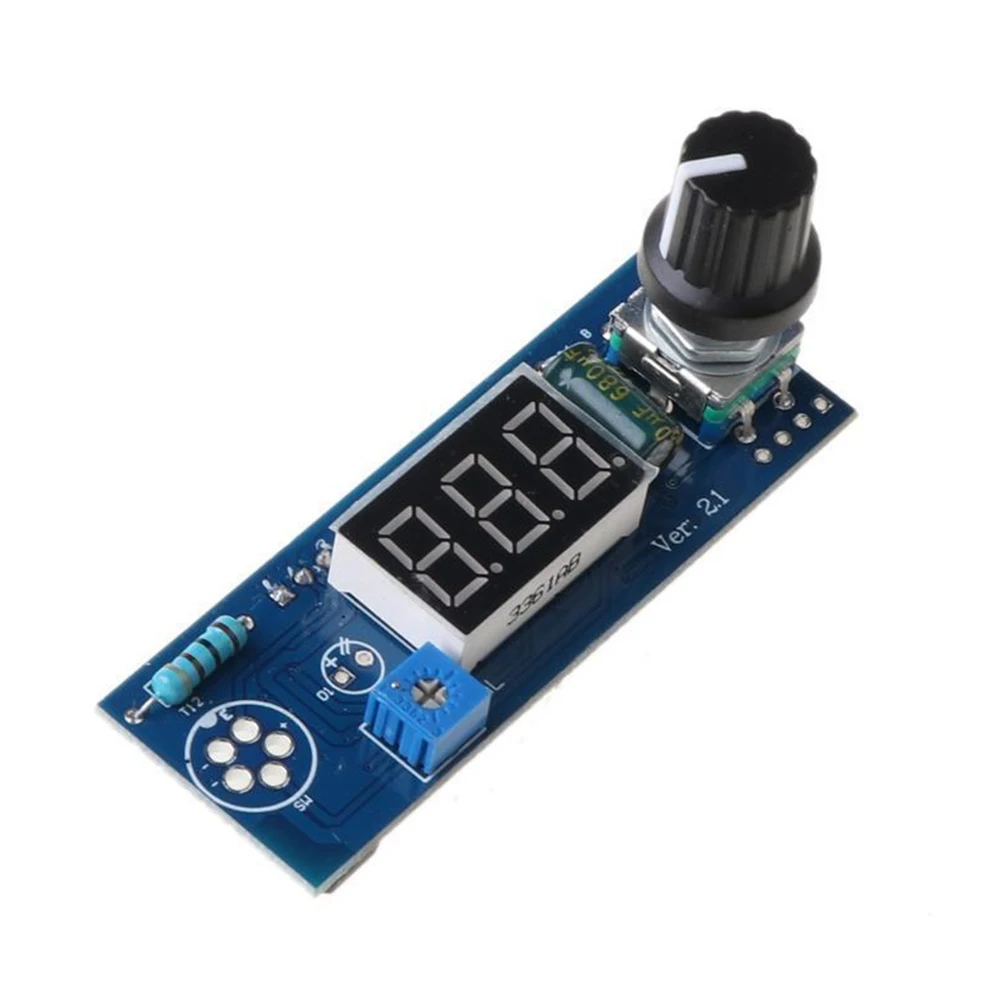 

PCB Board Attemperator 12-24V Blue Heating Indicator Light Knob Digital Soldering Iron DIY Electrical High Quality