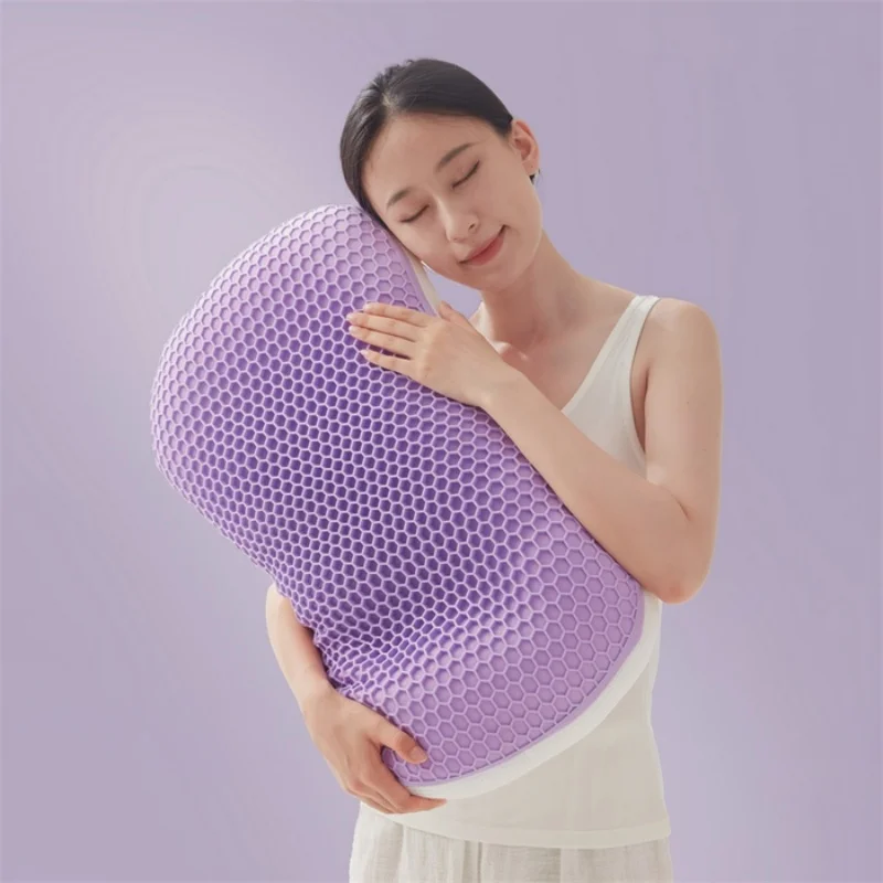 

Подушка Purple Pectin TPE Honeycomb&Polyeste, дышащая, с двумя сторонами (АВ), для лета и всех сезонов, домашняя, мягкая, с поддержкой шеи, 40*65 см