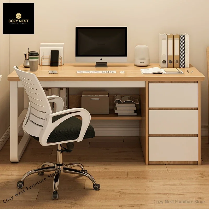 

Simple Modern Computer Desk for Home - Ideal Workbench, Perfect for Student Use in Rental House or Bedroom
