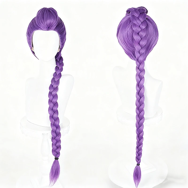 KPop Demon Hunters Cosplay Wig Anime Mira Rumi Zoey Demon Hunters Purple Black Red Long Hair Wigs Halloween Cosplay Costume Prop