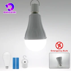 Bombilla LED de emergencia E27, 15w, 1600mAh, 85-265V, recargable para el hogar, fallo de energía, tienda de campaña, porche, lámpara de jardín