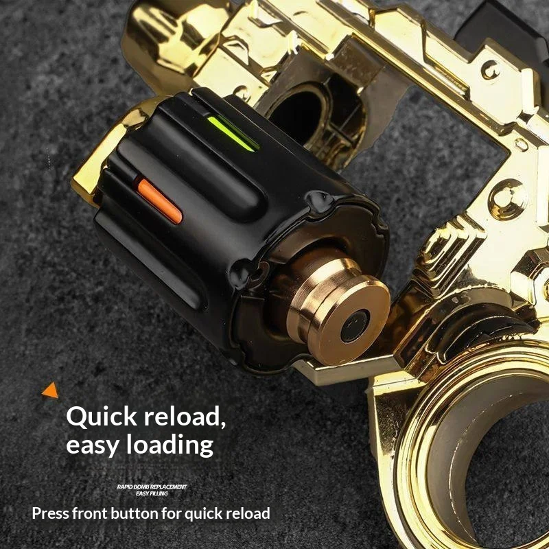 New Alloy Special Agent Police Model Gun Toy Foldable  Ejection Stress Relief Fidget Spinner Collectible Toy