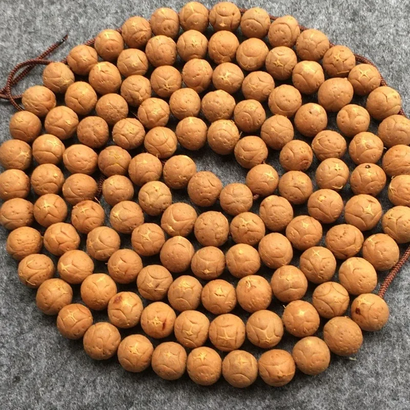 Tibetan Buddhism 108 Four-Star Kylin Eye Bodhi Seeds Prayer Bead Mala Necklace