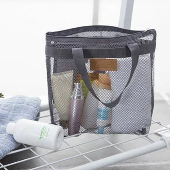 大きな再利用可能な子供用メッシュバッグ,おもちゃ収納バッグ,ビーチバッグ,女性用メイクアップオーガナイザー,ショッピングハンドバッグ,水泳用ウォッシュバッグ