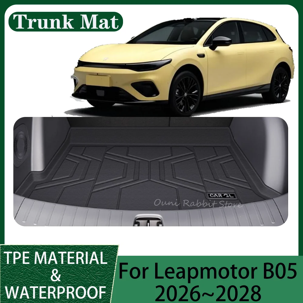 

For Leapmotor B05 Lafa 5 2026~2028 2027 Car TPE Trunk Mat Tray Protection Pad Anti-scratch Waterproof Interior Accessories