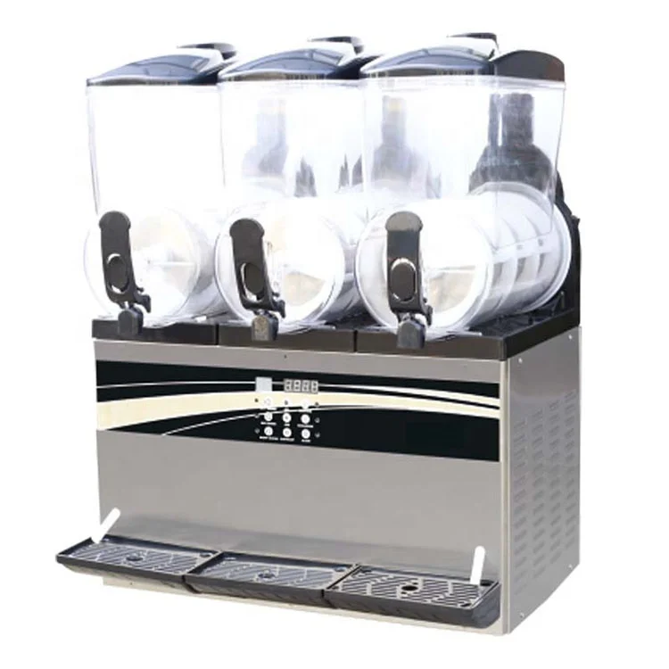 

Commercial Three Cylinder Electric Snow Melting Beverage Slush Machine Smoothie Machine with Core Motor for Restaurant Bar