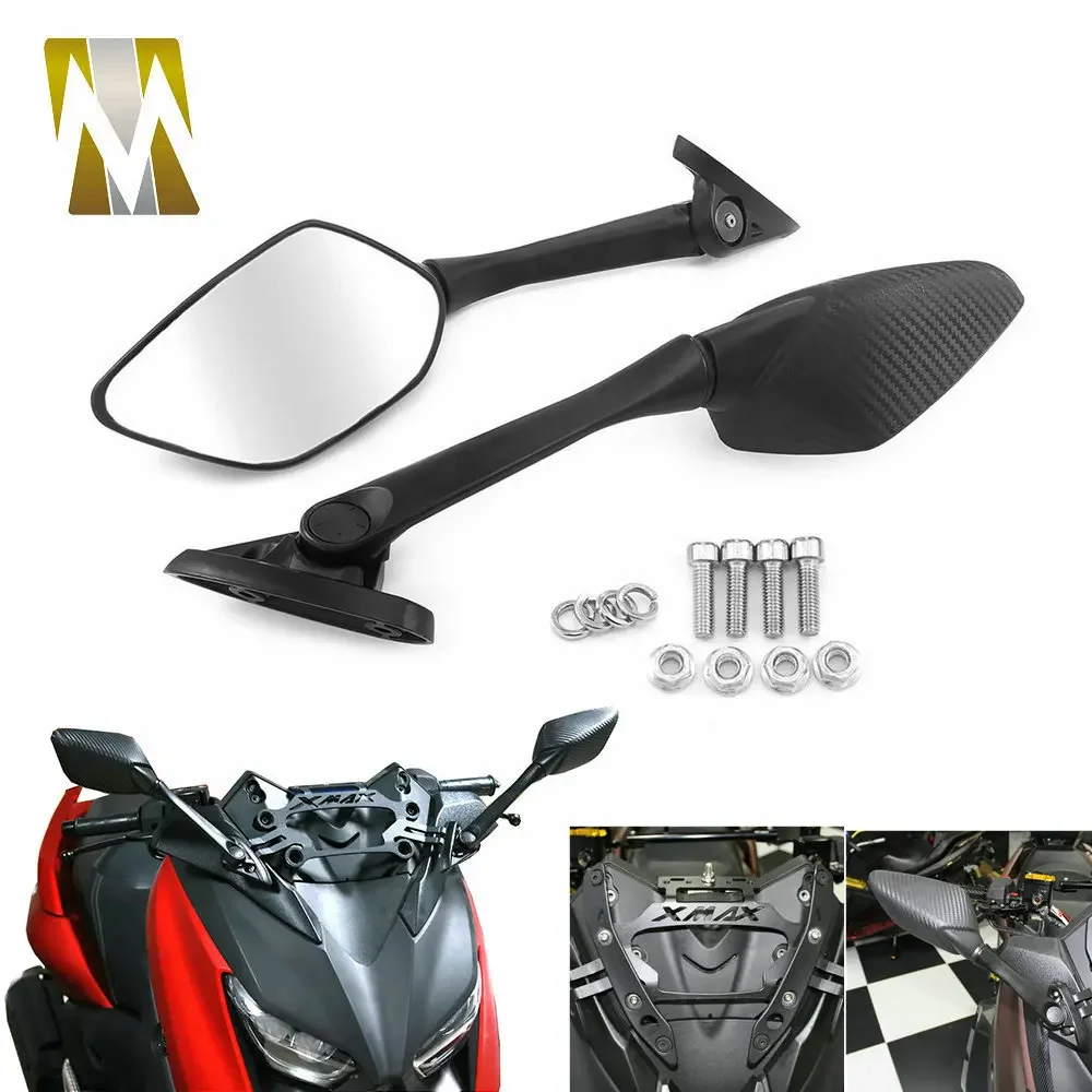 

Motorcycle Rear View Mirror Rearview Side Mirrors Bracket Accessories For Yamaha YZF R3 R25 2013-2019 2020 2021 2022 2023