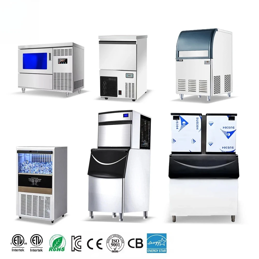 

Ice Maker Small Commercial Fully Automatic Square Ice Machine For Coffee Shop Bubble Tea Shop