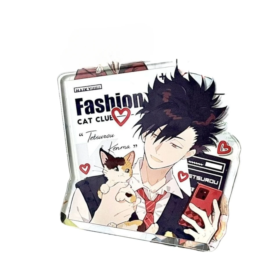 

Anime Haikyuu!! Kozume Kenma Tetsurou Kuroo Cosplay Acrylic Keychain Bag Pendant Hanging Accessories Ambitus Cute