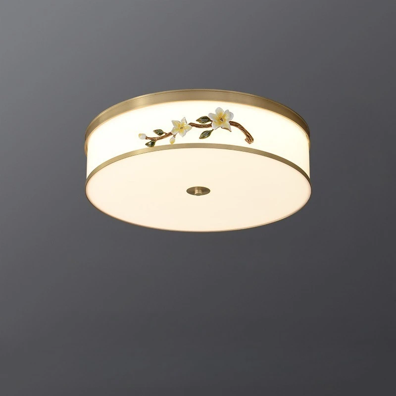 

New master bedroom full copper ceiling light, study half ceiling light