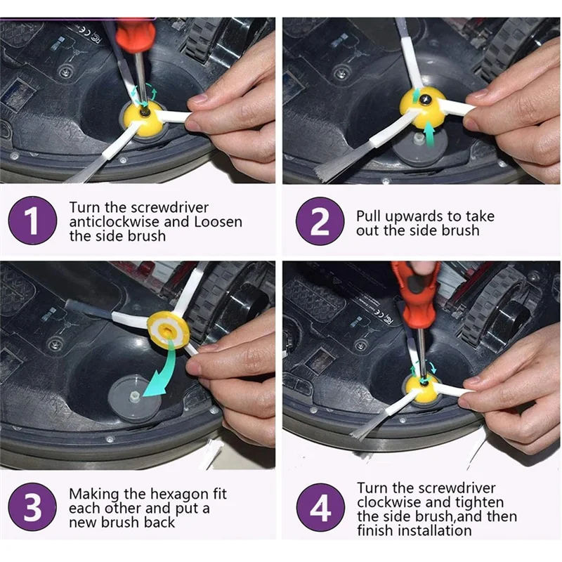 B59B-Side Brush Suitable For Irobot Roomba 600 700 Series & 500 Series Vacuum Cleaner