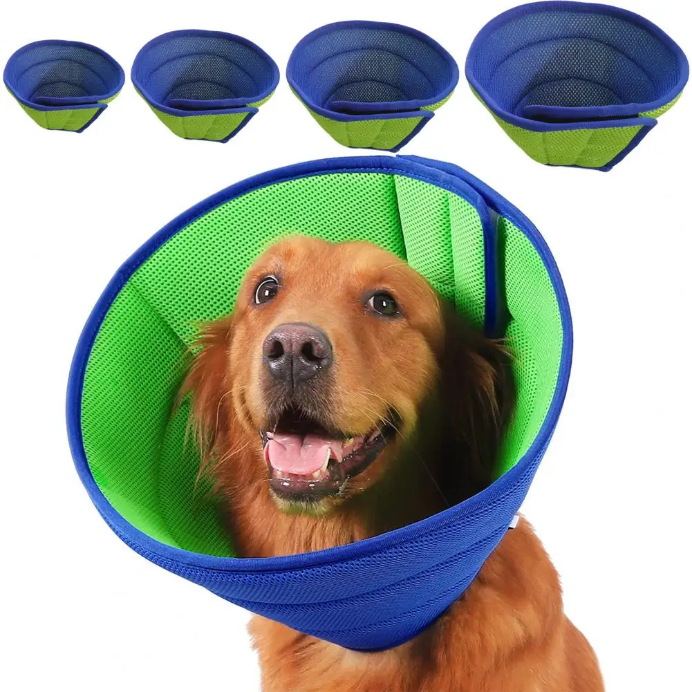 

Pet Recovery Collar Adjustable Soft Dog Cone Collar Lightweight Breathable After Surgery Protection Collar Pet Supplies