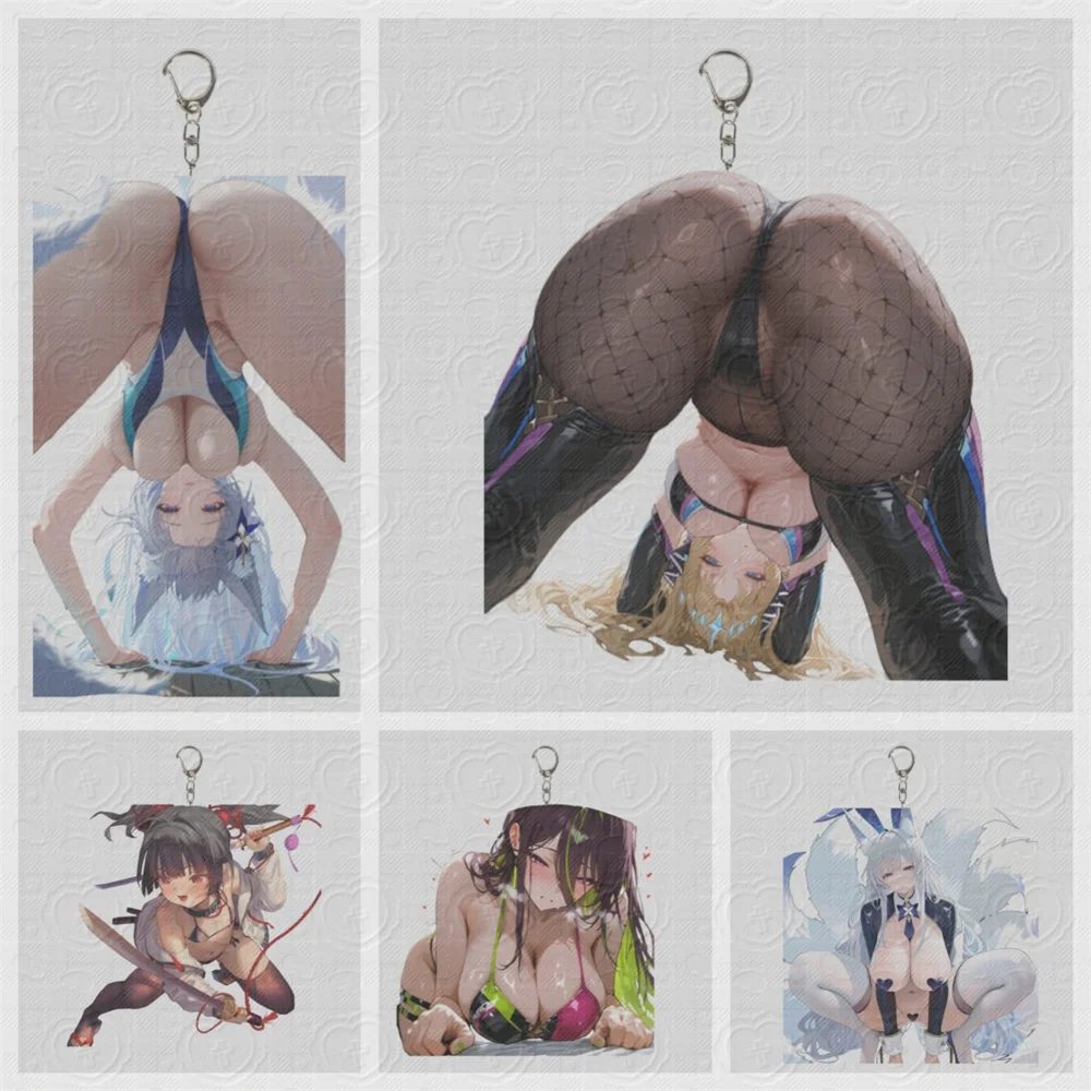 

6CM HOT Anime Blue Archive Acrylic Keychain Model Cosplay Charm Characters Ornament Accessories Goods Christmas Gifts