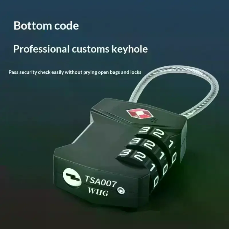 TSA Customs Lock Password Changeable Lock 3 Digit Portable Zinc Alloy Suitcase Luggage Backpack Travel