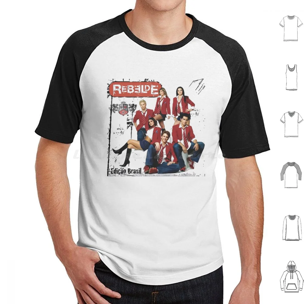 Best Photo Rebelde T Shirt Big Size 100% Cotton Rebelde Rbd Mexico Anahi Dulce Maria Mia Colucci Maite Perroni Alfonso Herrera
