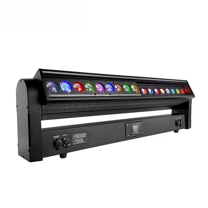 

Outdoor moving head light 4-60x zoom RGBW LED washing stage light IP65 LCD touch screen DMX512 Ra95 600W 18pcs * 40W
