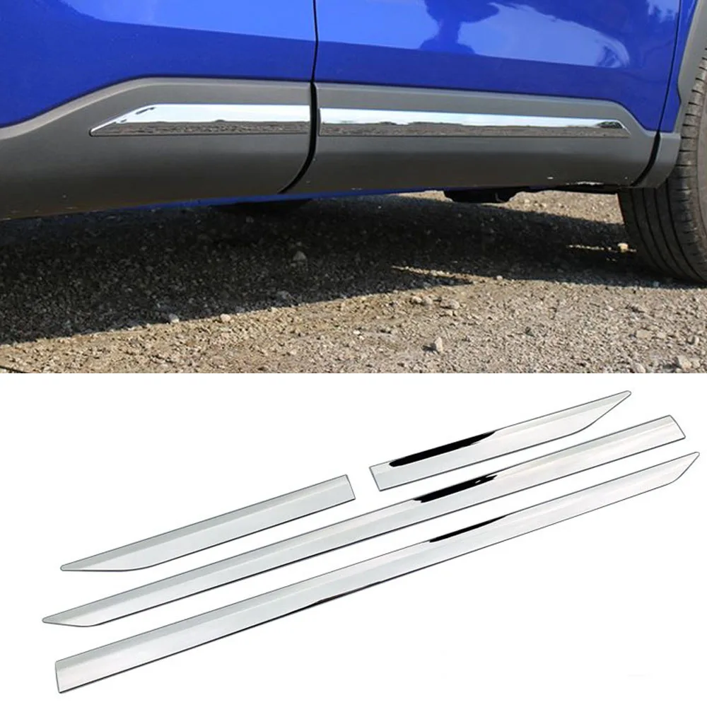 Accessories For 2020-2022 Toyota Corolla Cross Door Side Molding Decoration Chrome Trim ABS  4pcs