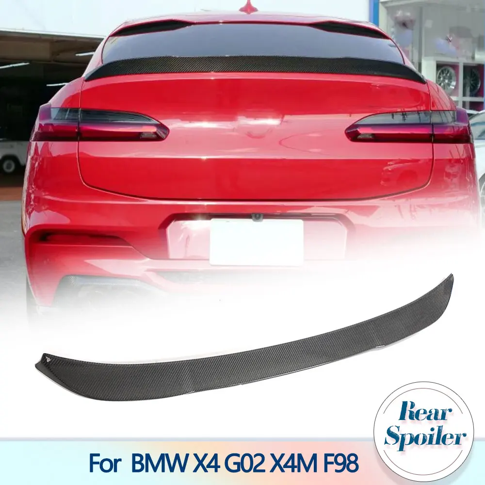 

Car Rear Trunk Spoiler Wings For BMW X4 G02 X4M F98 M40i 2023 2024 Real Carbon Fiber Racing Tail Boot Lid Wing Lip Spoiler