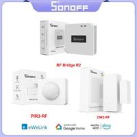 SONOFF RF Bridge R2 433MHz RF Wi-Fi Wireless Gateway Smart Scene Home Security Support DW2-RF PIR3-RF Sensor Via EWeLink Alexa