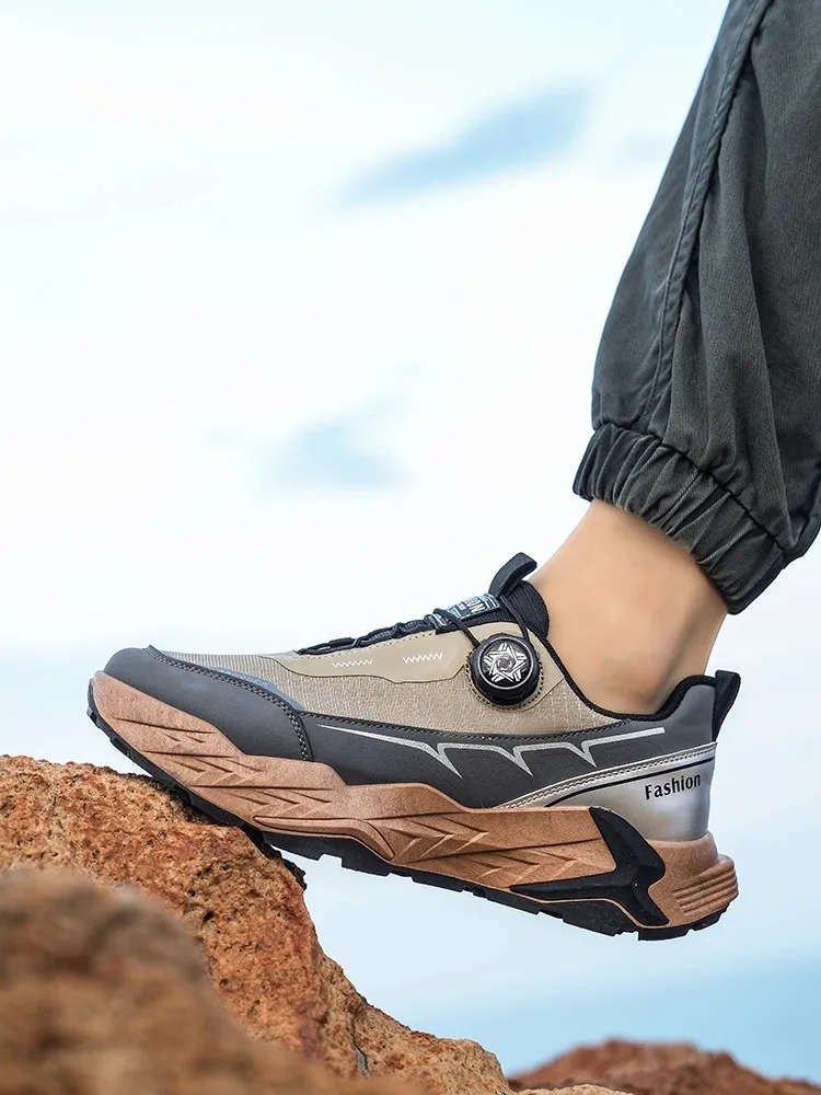 2025 حذاء مشي جديد قابل للتنفس، مقاوم للتآكل، متين، مقاوم للانزلاق مع قبضة فائقة، حذاء مشي خفيف الوزن #4