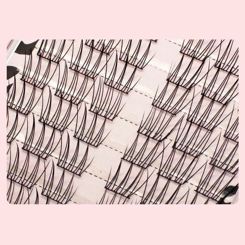 Faux-cils Non adhésifs, extension de cils segmentés, outil de grossissement des yeux anime, DIY bricolage