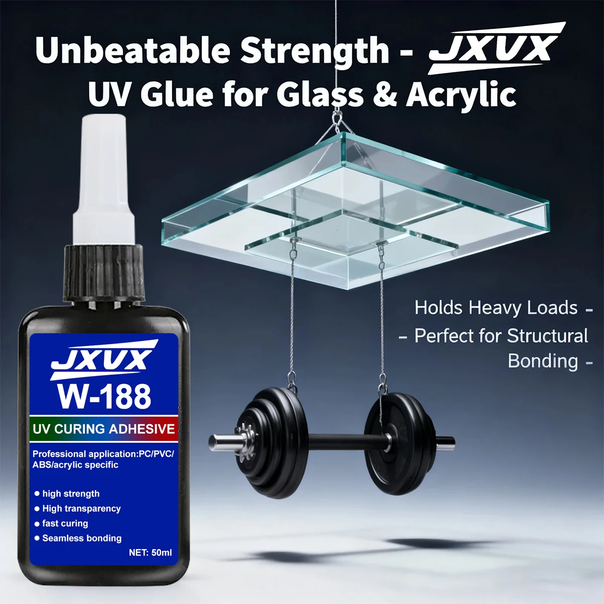

UV glue with flashlight, suitable for glass and acrylic, fast drying and strong solidification in 5 seconds, DIY manual repair.