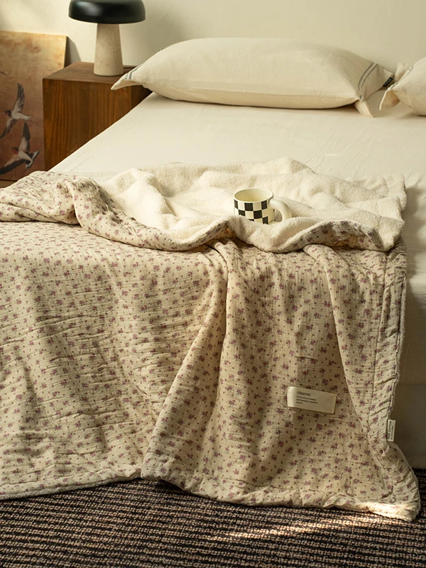 

Zijpe, приятное для кожи детское одеяло из хлопковой пряжи, теплое бархатное одеяло для отдыха, складное осенне-зимнее детское одеяло