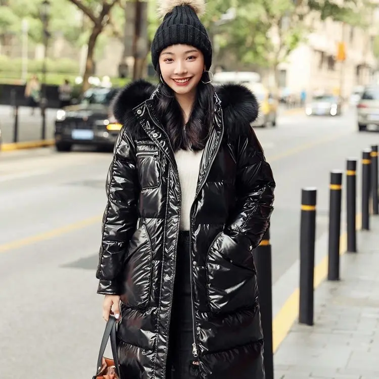 2025 Winter New Women's Down Jacket Commuter Hooded Windproof Waterproof Slimming Down Jacket