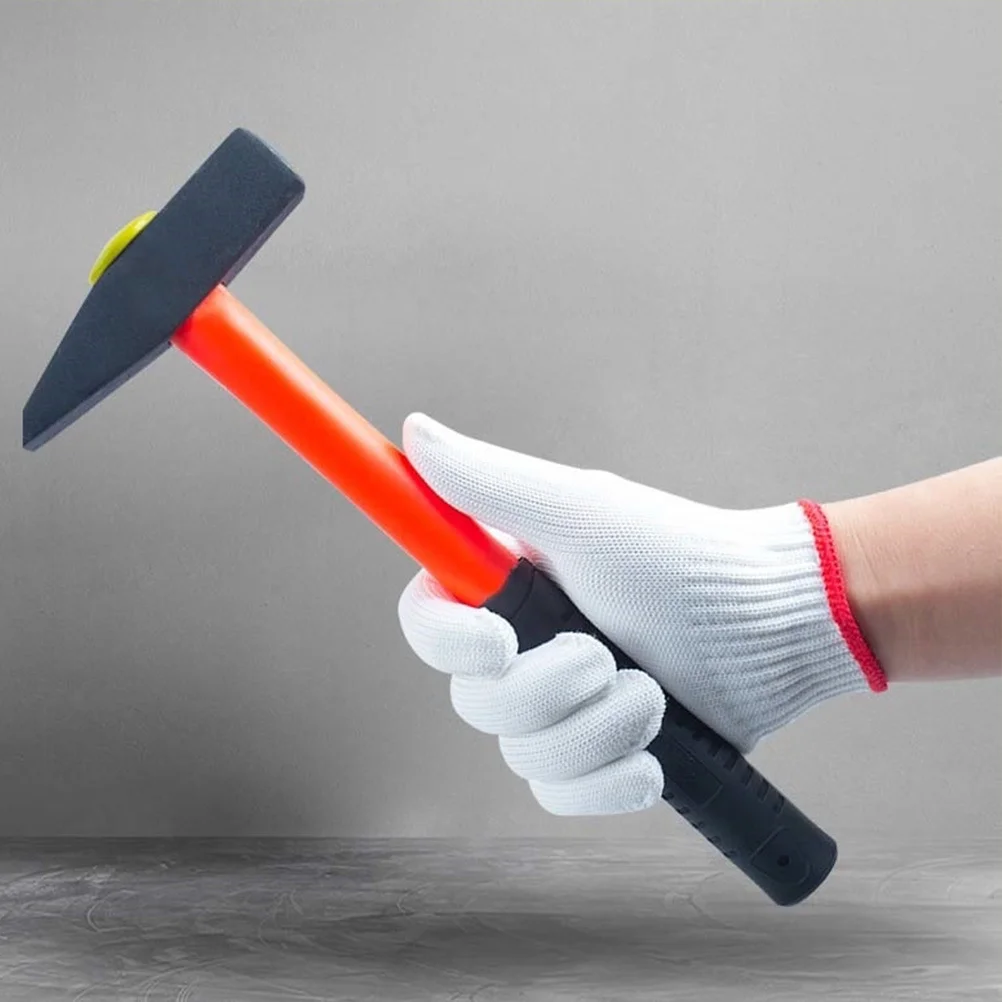 

12pcs 12 Pairs Labor Protection Thick Nylon Work Gloves For Construction Painting Gardening Warehouse Safety Work Gloves Liner