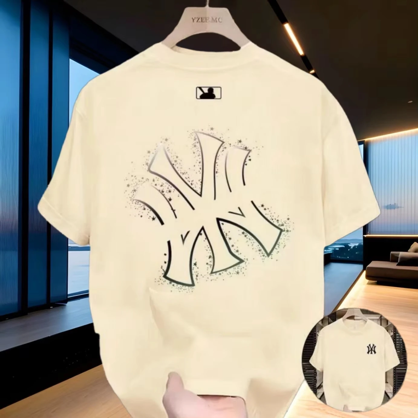 สีขาว NY นิวยอร์ก สตาร์รี่ โลโ - Streetwear Brand New York บทวิจารณ์และราคา