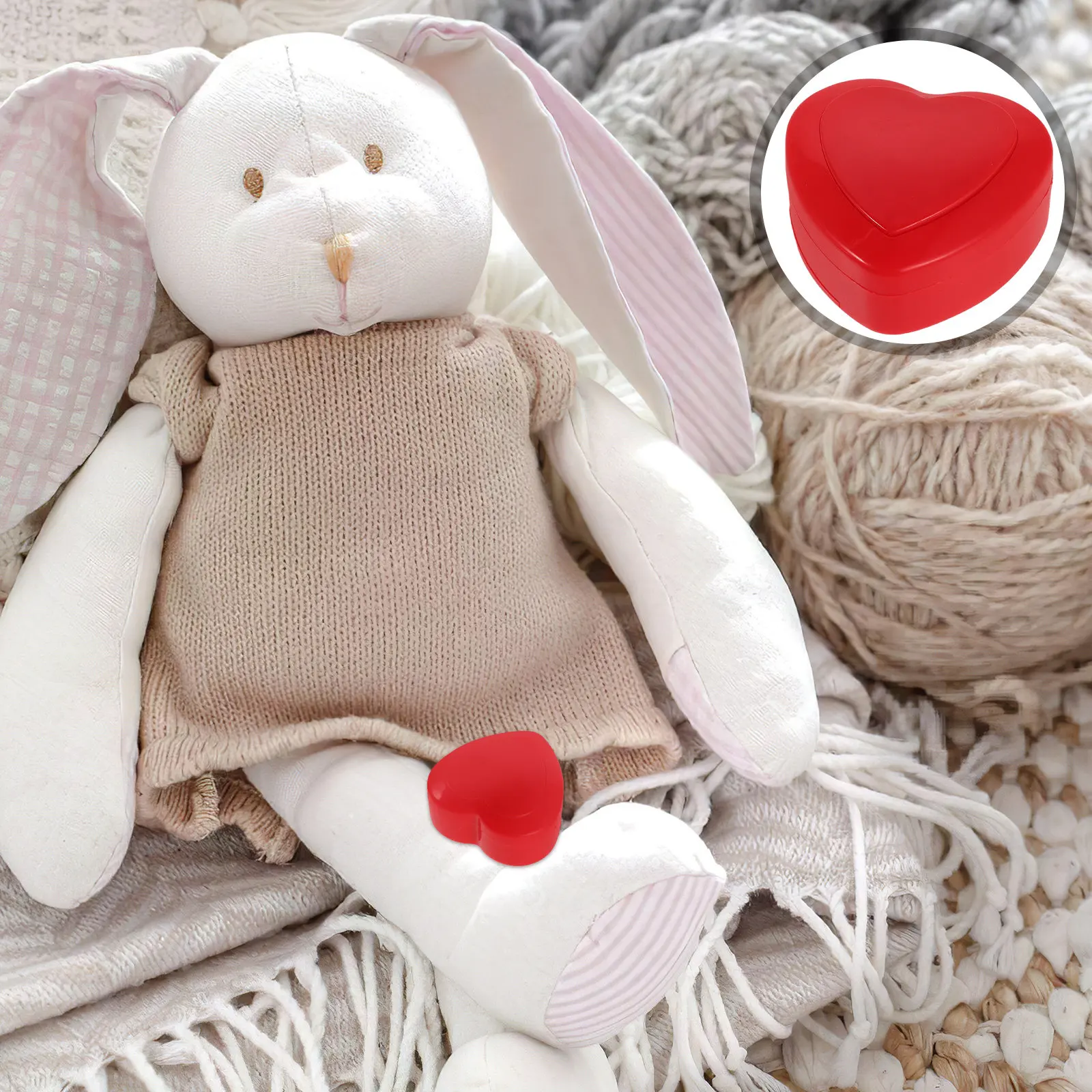 

2Pcs Heartbeat Simulator for Plushies Reusable Quiet Pulse Device Calming Insert for Puppy Bedtime Soother Puppy Heartbeat Toy