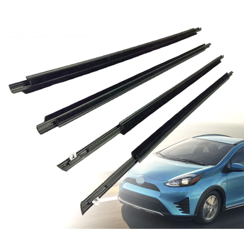 

Car Window Weatherstrip Seal Belt For Toyota Prius 2004-2009 2010-2015 Exterior Auto Moldings 4pcs