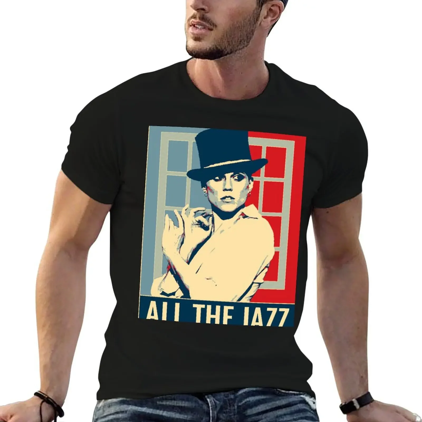 

Pop art Ann Reinking All The Jazz T-Shirt baggy shirts rapper graphic tees oversizeds boys whites mens t shirts