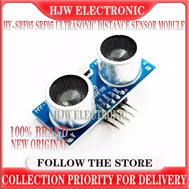 

HY-SRF05 SRF05 Ultrasonic Distance Sensor Module 5Pin DC 5V For Arduino UNO Replace HC-SR04 Electronic Compatible Interface