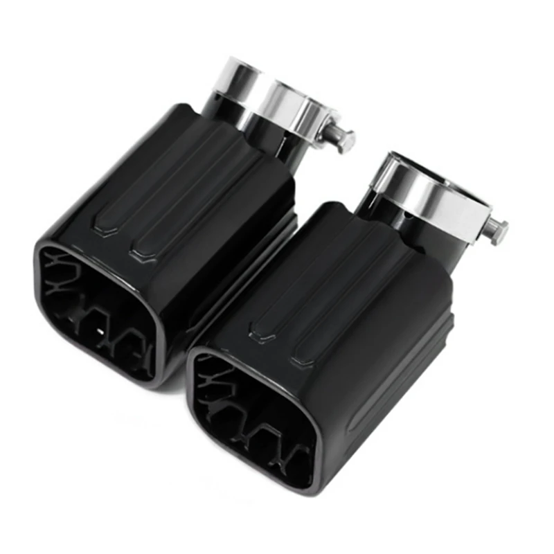 Car Exhaust Tip Tailpipe Stainless Steel Square Muffler Tip Nozzle For Land Rover Defender 90 110 L663 Diesel Version