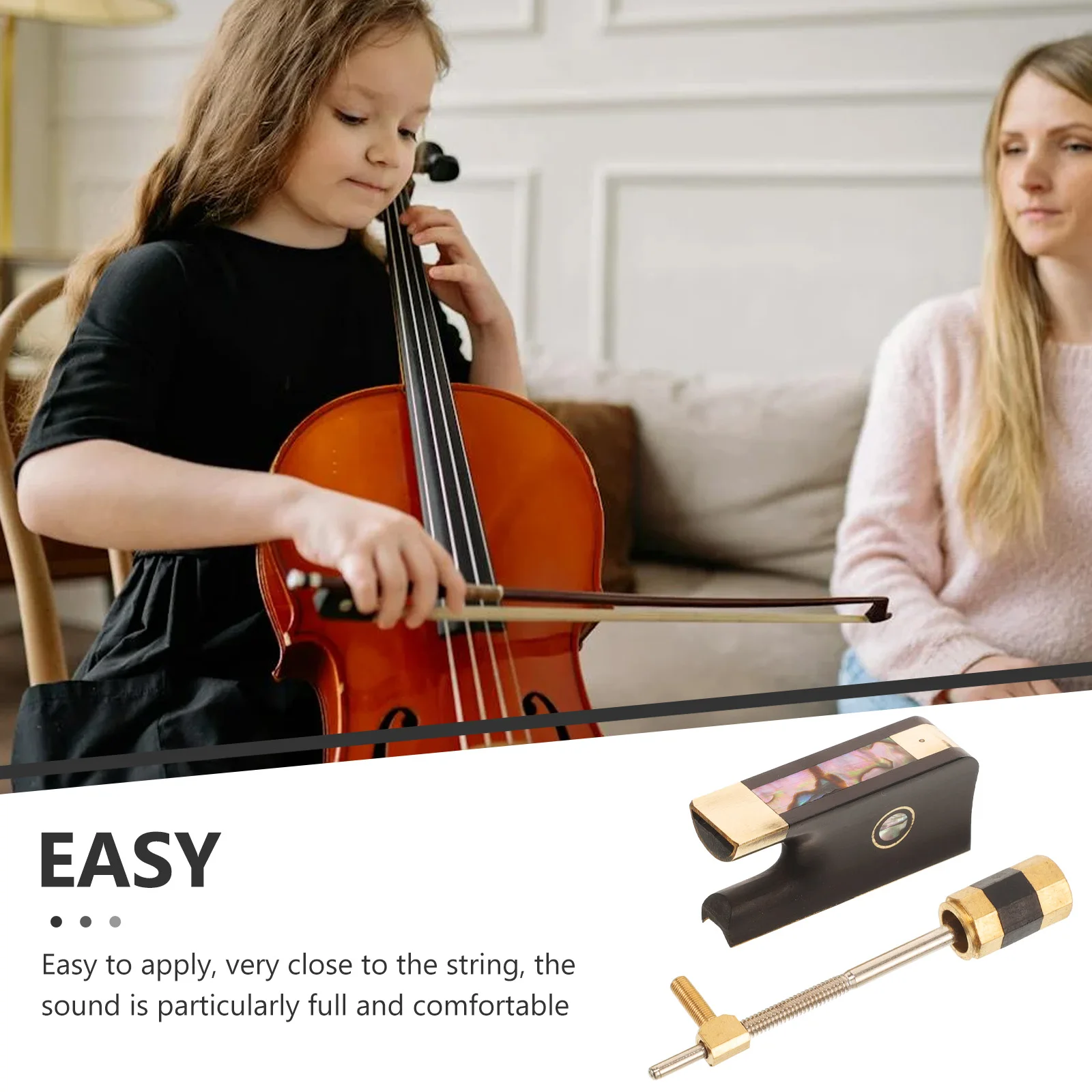 

Ebony Bow Frog Accessory Beginner Violin Corrector Repair Parts Copper Accessories Student