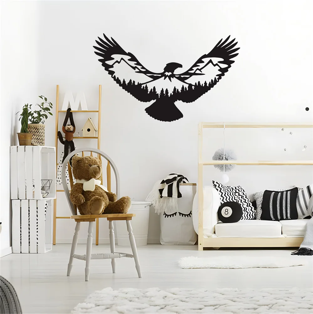 

Eagle logo home decoration modern unique interior wrought iron decoration